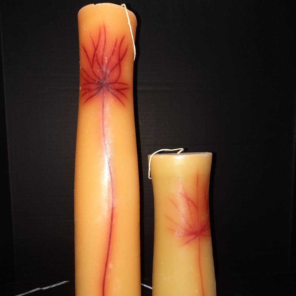 Papyrus pillar candles